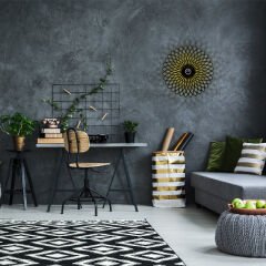 Aydinlatmadunyam Aplik Black Papatya-Mr-987