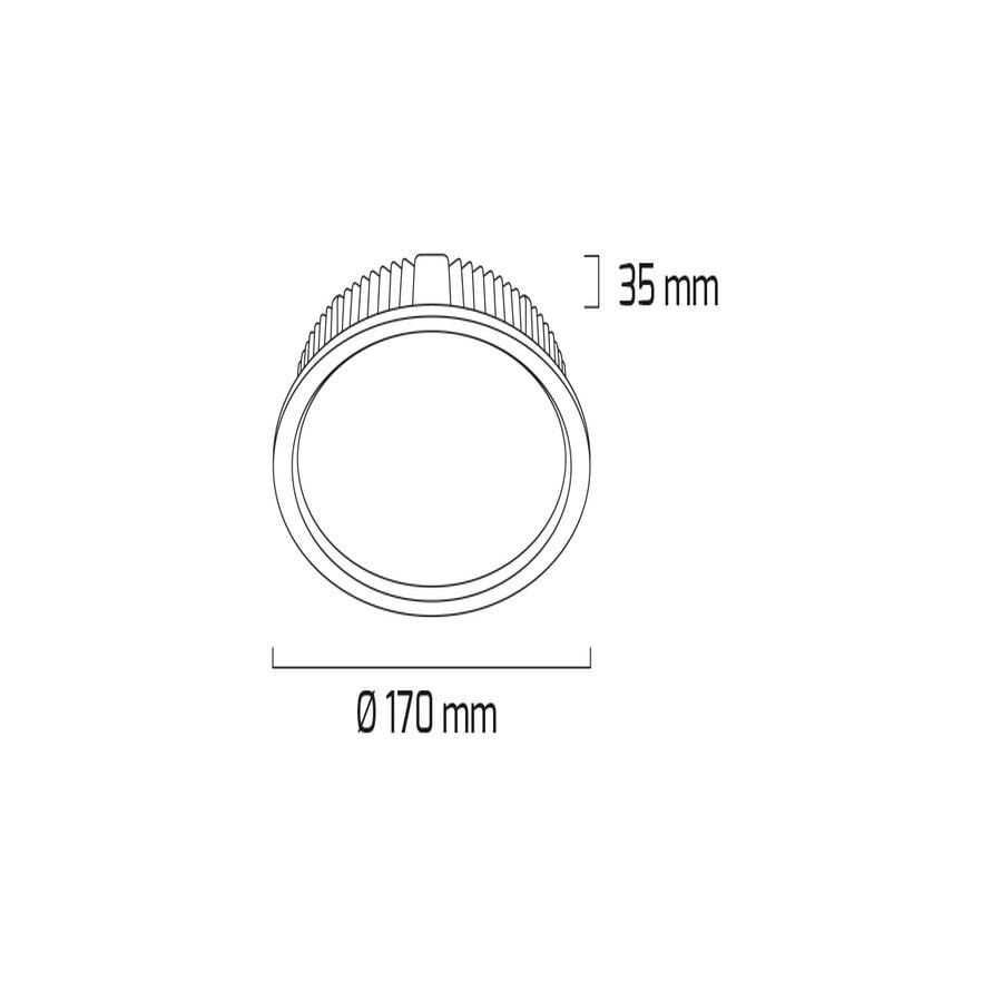 Goya Gy 1773-24 Beyaz Kasa 24W 3000K Backlight Armatür