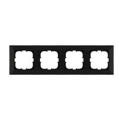 Exen Odak Metalik Siyah Dörtlü Çerçeve