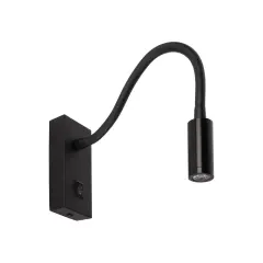 ACK 3W Siyah 3000K  Led Aplik AH09-00301