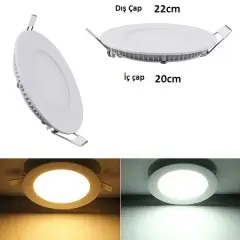 Cata 18 Watt Panel Led CT-5129 Beyaz Işık Siyah Kasa