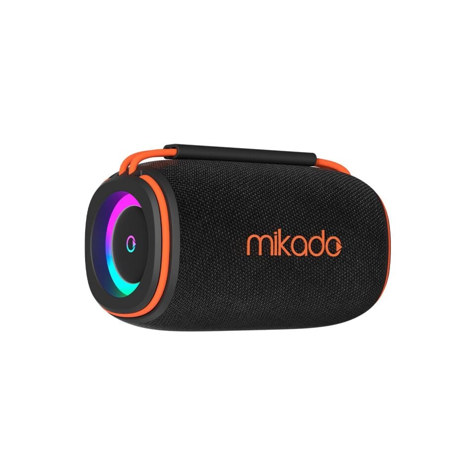 Mikado Md-31Bt Siyah Ipx6 15W Rgb Isikli 2400Mah Tf Kart+Usb Destekli Bluetooth Hoparlör