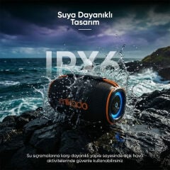 Mikado Md-31Bt Siyah Ipx6 15W Rgb Isikli 2400Mah Tf Kart+Usb Destekli Bluetooth Hoparlör