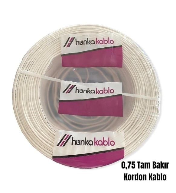 HÜNKA 2x0,75 Kordon Kablo Bakır