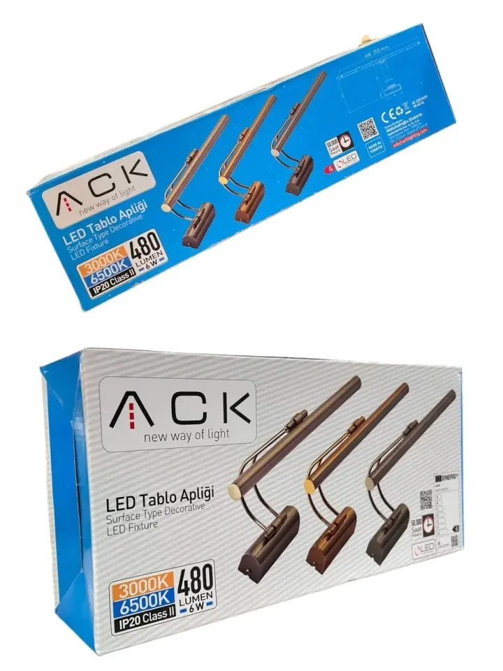 ACK 6W Krom 3000K Led Tablo Aplıgı AH10-00105
