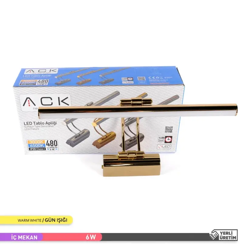 ACK 6W Gold 3000K Led Tablo Aplıgı AH10-00107 en uygun fiyatlı satıcı