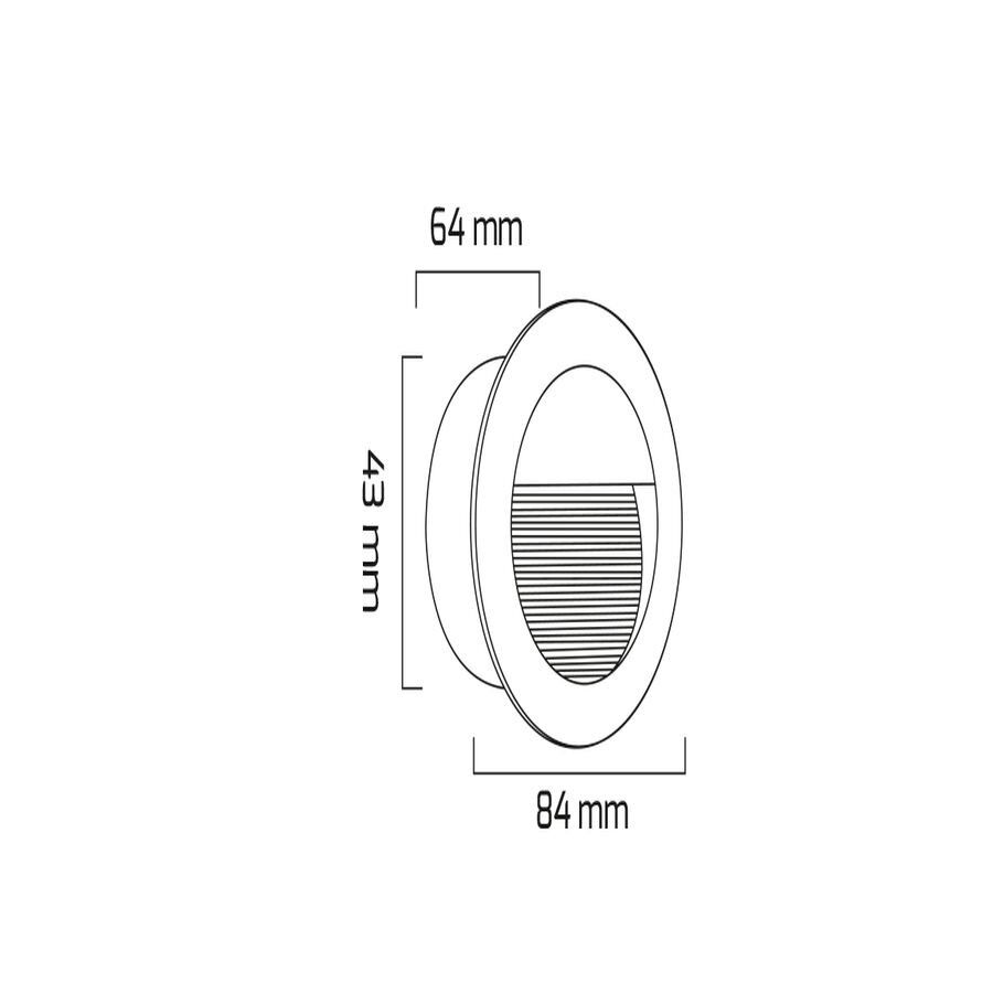 Goya Gy 6242 Siyah Kasa 3W 3000K Led Bahçe Armatür