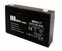 Mervesan Power Markalı Kurşun/Asit Kuru Tip Akü 6 Volt 7 AH