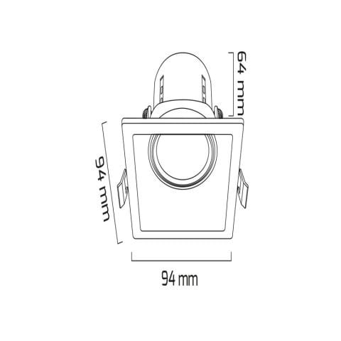 Goya Gy 1736-8 Beyaz Kasa 8W 3000K Smd Sıva Altı Led Armatür
