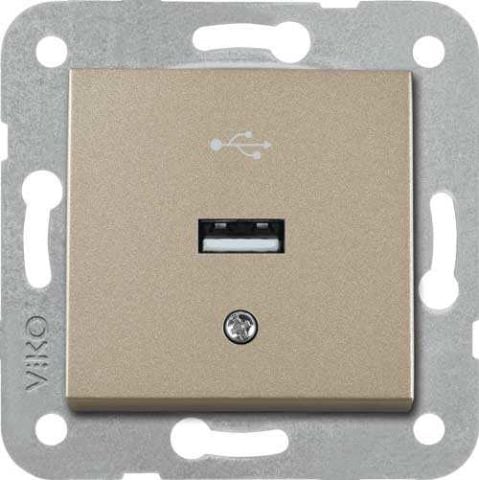 Viko Artline Novella-Trenda  Saten Usb Konnektör Kapak Mekanizma Hariç