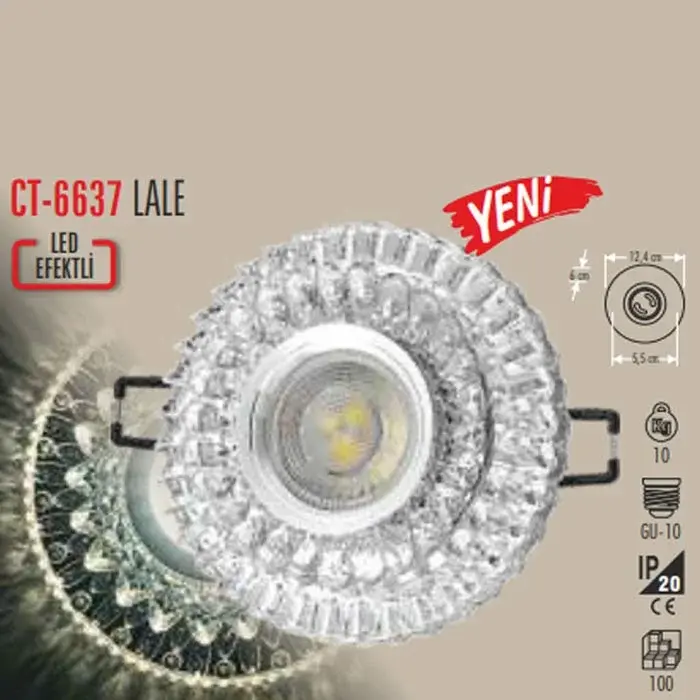 CATA Lale Ledli Cam Spot CT-6637