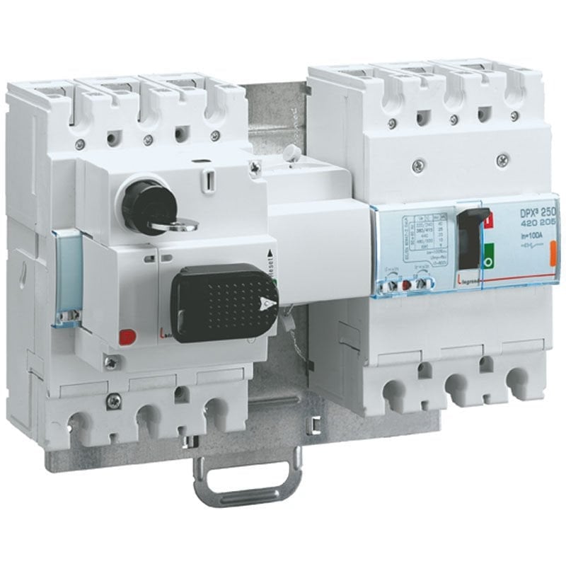 Legrand  DPX³ 160 ve 250 serisi elektronik ve standart kompaktlar için enversör kaide LEG-421058