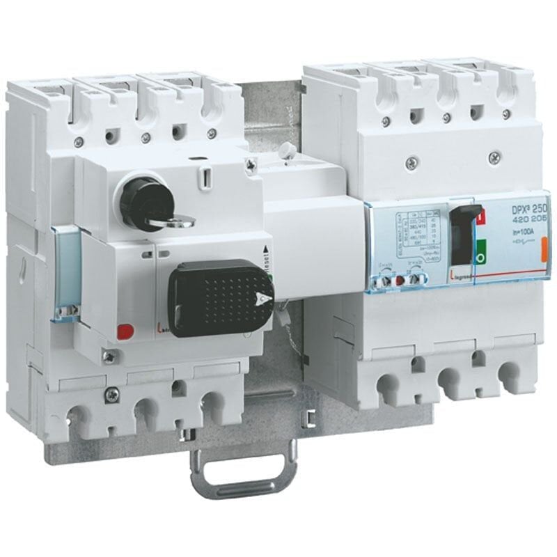 Legrand  DPX³ 160 ve 250 serisi elektronik ve standart kompaktlar için enversör kaide LEG-421058