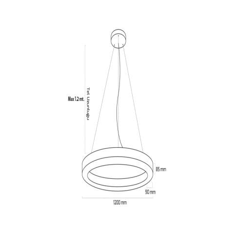 Goya Gy 8112-120 Cm Beyaz Kasa 160W 3000K Linear Armatür