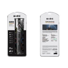 S-Link Prz01 Prizhive 3M 1860 Joule 1.5Mm 1 Usb 1 Typec 2.1A/5V 16A 250V 3680W 10Lu Akim Korumali Priz