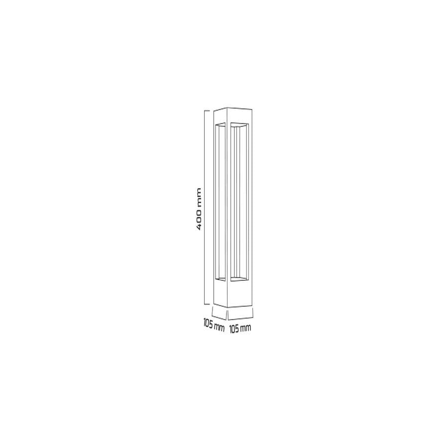 Goya Gy 6259 Siyah Kasa 7W 3000K Led Bahçe Armatür