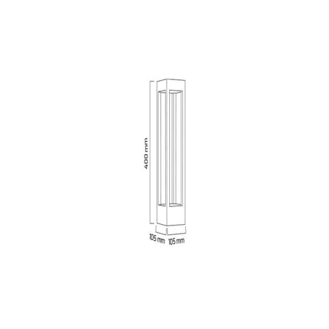 Goya Gy 6259 Siyah Kasa 7W 3000K Led Bahçe Armatür