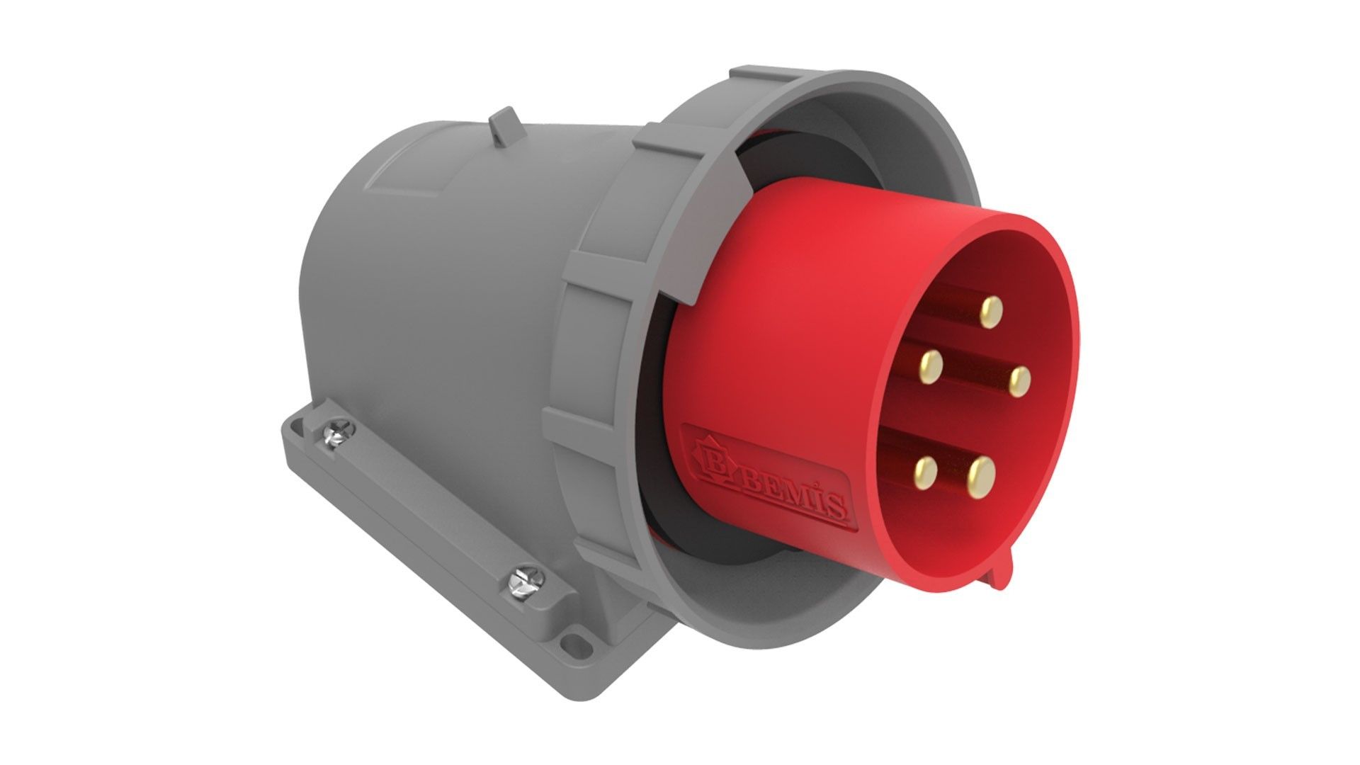 Bemis  5/16A. 90° Eğik Enversör Duvar Fiş IP67 BC1-1505-7060