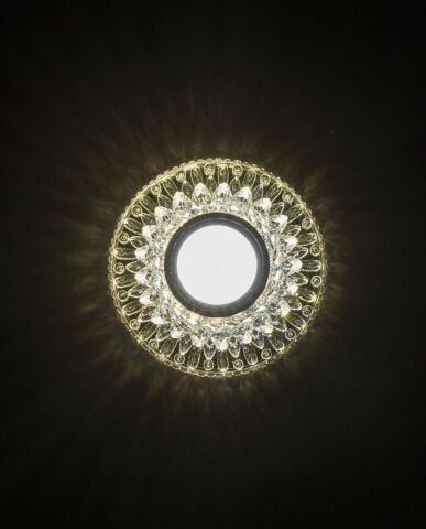 Noas YL65-1717 3W 4000K Ilık Beyaz Led Çerçeveli Lodos Kristal Cam Spot Kasası