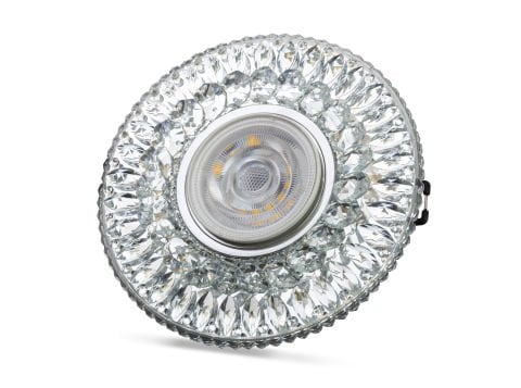 Noas YL65-1717 3W 4000K Ilık Beyaz Led Çerçeveli Lodos Kristal Cam Spot Kasası