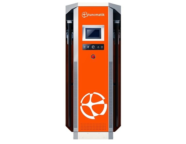 Tunçmatik Pro   Dc Charger   90 Kw Dc Trifaze Araç Şarj İstasyonu -    Ticari Tip ( Wifi- 4G- Rfıd- Occp 1.6- Mode 3- Type 2-     7'' Lcd - Mıd Meter )  TSK16030