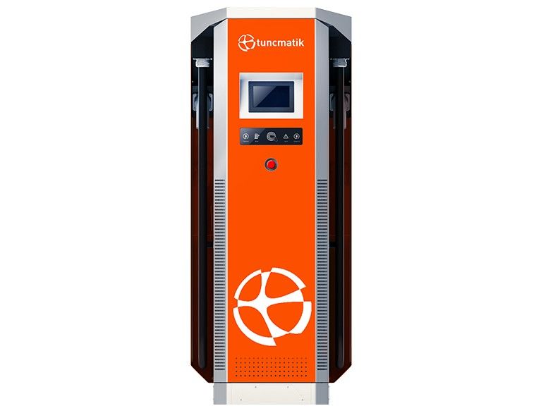 Tunçmatik Pro   Dc Charger 180 Kw Dc Trifaze Araç Şarj İstasyonu -    Ticari Tip ( Wifi- 4G- Rfıd- Occp 1.6- Mode 3- Type 2-     7'' Lcd - Mıd Meter )  TSK16025
