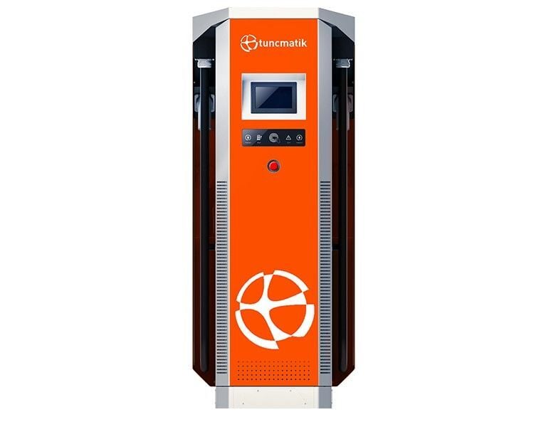 Tunçmatik Pro   Dc Charger 180 Kw Dc Trifaze Araç Şarj İstasyonu -    Ticari Tip ( Wifi- 4G- Rfıd- Occp 1.6- Mode 3- Type 2-     7'' Lcd - Mıd Meter )  TSK16025