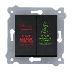 Exen Metalik Siyah Modül+Kapak  Dnd/Mur Komütatör