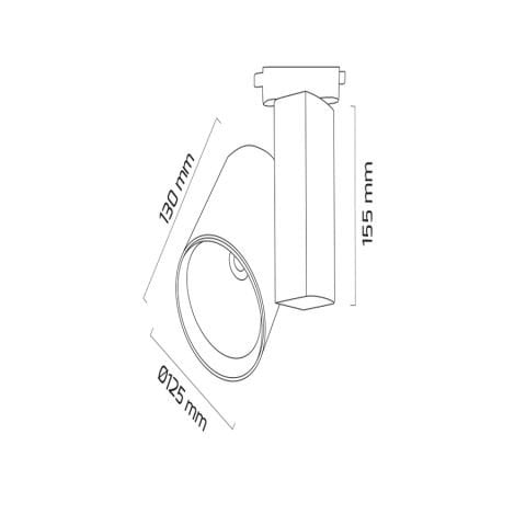 Goya Gy 3625 Beyaz Kasa 57W 40° 3000K Led Ray