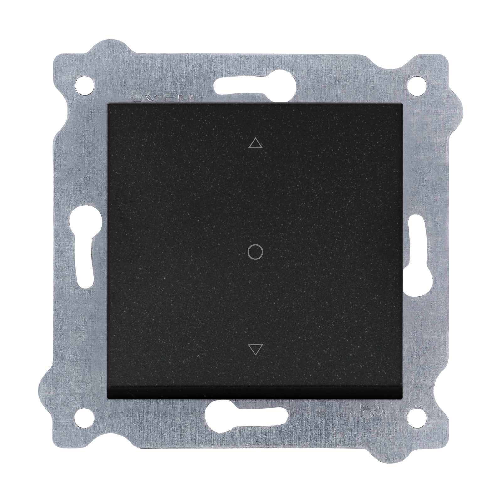 Exen Metalik Siyah Modül+Kapak  Tek Tuslu Jaluzi