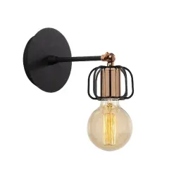 Aydinlatmadunyam Aplik Black Demre-N-1206
