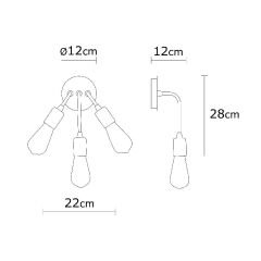 Aydinlatmadunyam Aplik Black Harput-N-1334