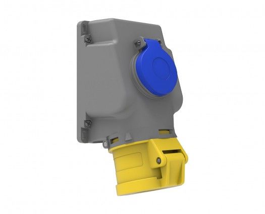 Bemis  3/32A. 90° Eğik P. Prizli Duvar Priz IP44 BC1-3303-2537