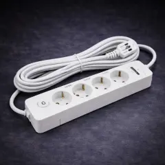 Seldur Üçlü Anahtarli USB Sarjli (12W) UPS Toprakli Priz, 2m, ÇK G3FU21x
