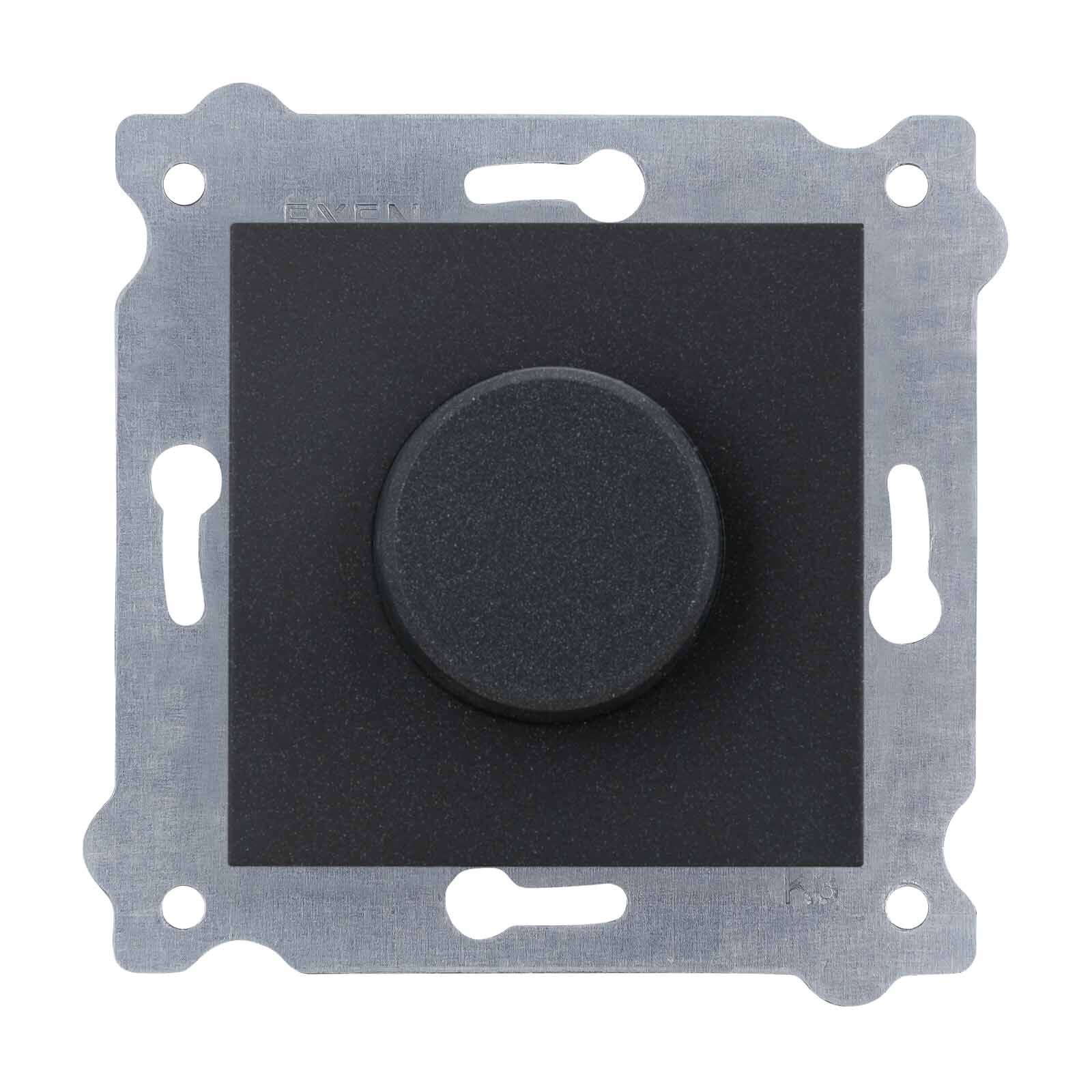 Exen Metalik Siyah Modül+Kapak  Dimmer 800W