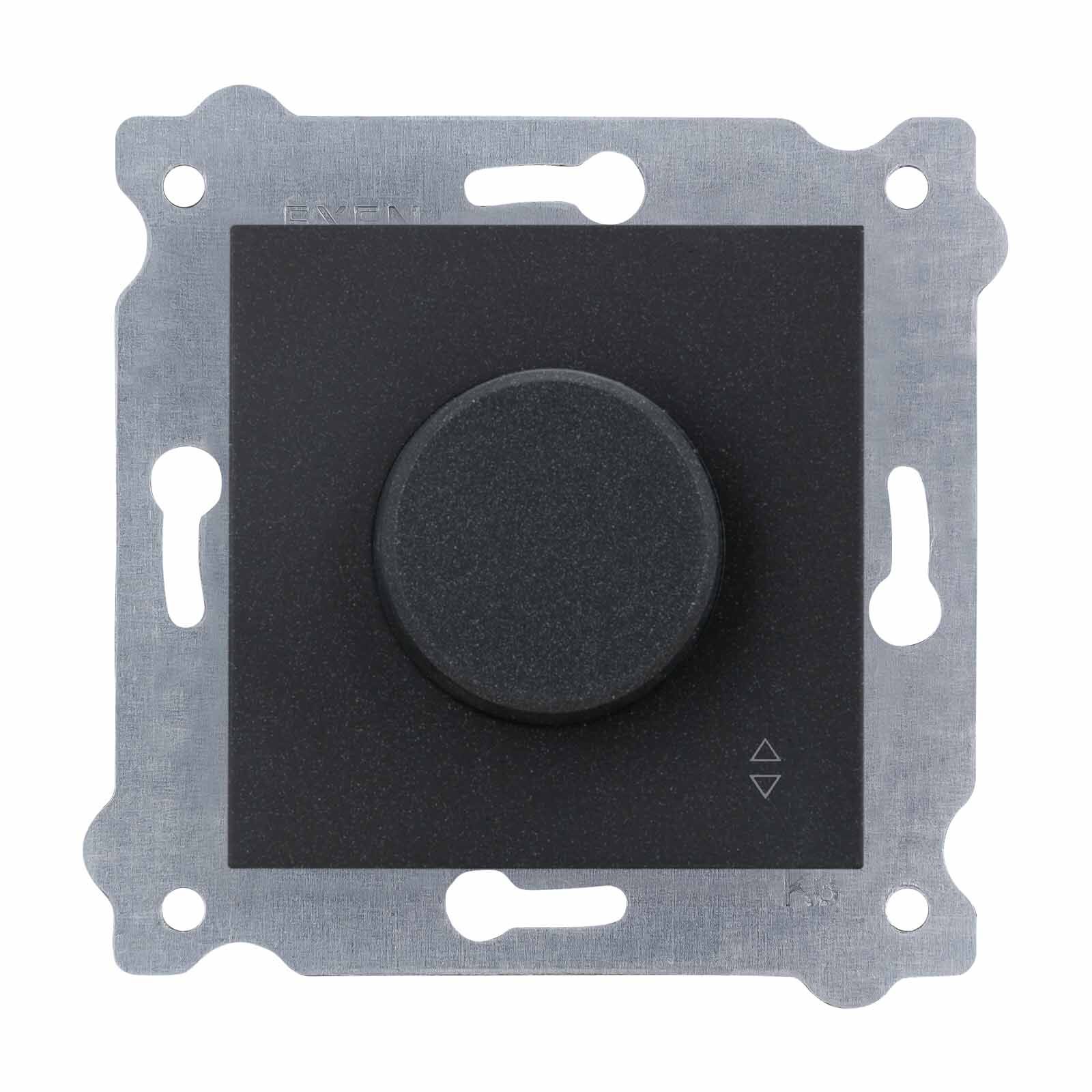 Exen Metalik Siyah Modül+Kapak  Veavien Dimmer 500W