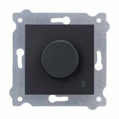 Exen Metalik Siyah Modül+Kapak  Veavien Dimmer 500W