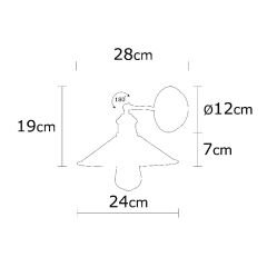 Aydinlatmadunyam Aplik Black Koniksivama-N-663