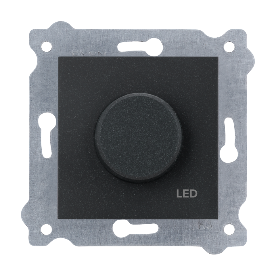 Exen Metalik Siyah Modül+Kapak  Led Dimmer 200W (Rd Dimmer)
