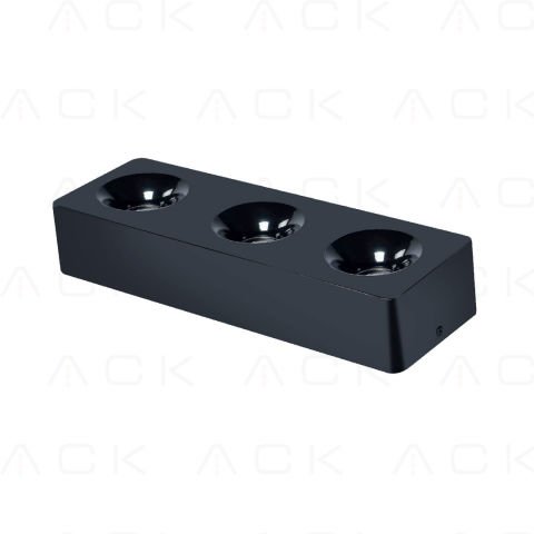 ACK Sıva Üstü Tavan Armatürü 3*10W 6500K Siyah AH12-01331