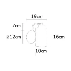 Aydinlatmadunyam Aplik Silver Balcova-N-340