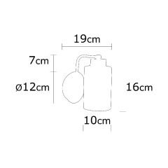 Aydinlatmadunyam Aplik Silver Balcova-N-340