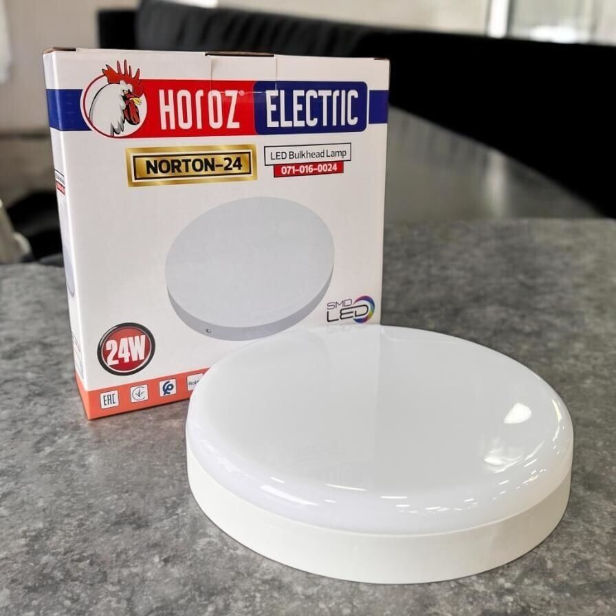 Horoz 071-016-0024 Norton-24 24W 3000K günışığı  Led Nemliyer