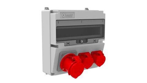 Bemis  5/63A. 380V. 1 Ad. Ön-4/16A. 380V. 2 Ad. Ön IP44 BD4-2149-2120