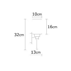 Aydinlatmadunyam Aplik Silver Balcova-N-344