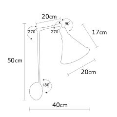 Aydinlatmadunyam Aplik Vintage Akrobat-N-683