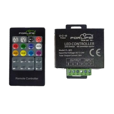 Forlife - 12-24V  36A   Rgb  20 Tuşlu Kumanda Cihazı - FL-5073