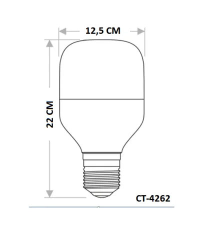 Cata 50 Watt E27 Duylu Torch Led Ampul CT-4262 Günisigi