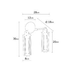 Aydinlatmadunyam Aplik Black Doldi-S-N-1023