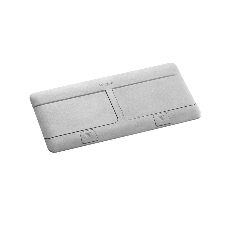 Legrand  8 (2x4) modül Donatılabilir masa veya döşeme altı buat mat alüminyum renk LEG-054013